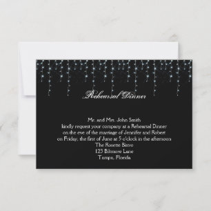Midnight Vineyard Rehearsal Dinner Invitation