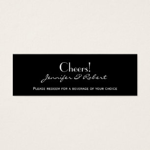 Midnight Vineyard Wedding Drink Ticket