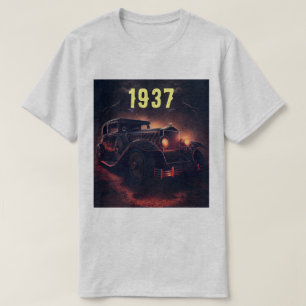 MIDNIGHT VINTAGE CAR 1937  T-Shirt