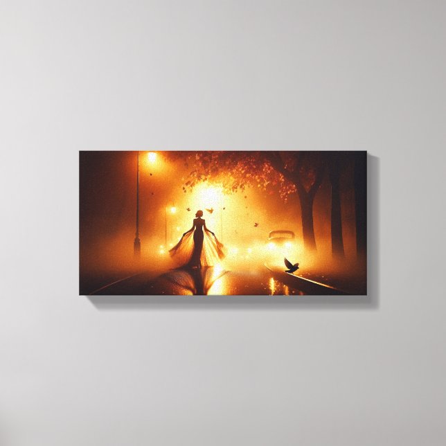 Midnight Waltz In The Mist Canvas Print (Front)