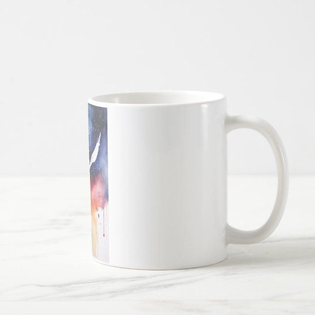 Midnight Watercolor Elegance Mug (Right)