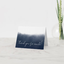 Midnight Watercolor Thank You Card