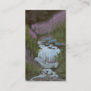 Midnight Waterfall Business Card