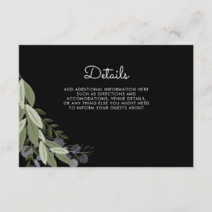 Midnight Wedding Sprigs details card
