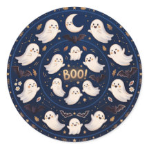 Midnight Whimsy Celestial Ghost Mandala Boo