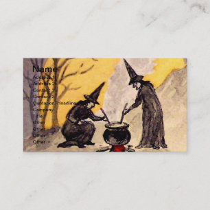 Midnight Witching(Vintage Halloween Card) Business Card
