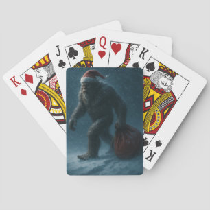 Midnight Yule Sasquatch – Winter Folklore Playing Playing Cards
