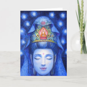 Midnight Zen Meditation Kuan Yin Card