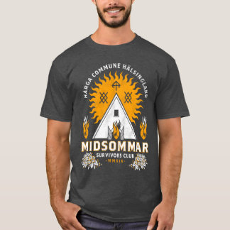 Midsommar Survival Club Scary Horror Summer Festiv T-Shirt