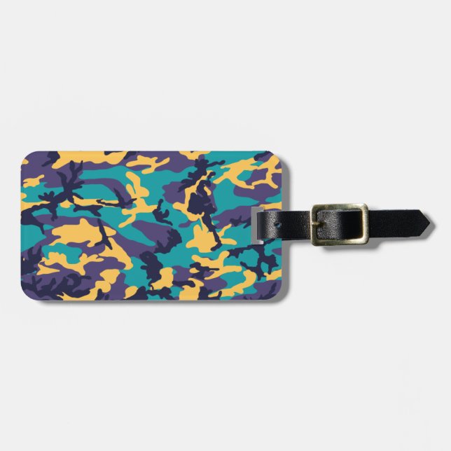 Midsummer Camo Pattern Luggage Tag (Front Horizontal)