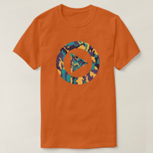 Midsummer Camo Pattern Press Play T-Shirt