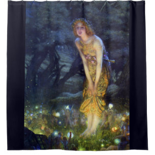 Midsummer Eve by Edward Robert Hughes Shower Curtain