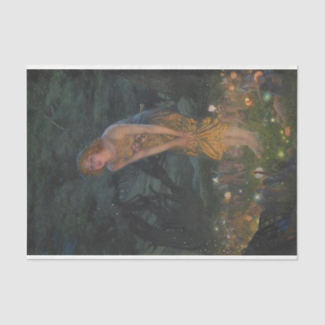 Midsummer Eve (by Edward Robert Hughes) Tissue Paper (Front)
