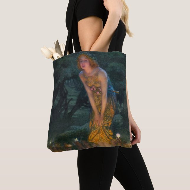 Midsummer Eve by Edward Robert Hughes Tote Bag (Close Up)