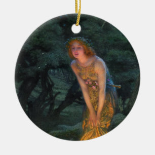 Midsummer Eve c. 1908 by Edward Robert Hughes Ceramic Tree Decoration