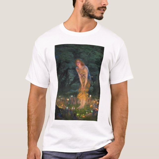 Midsummer Eve c. 1908 by Edward Robert Hughes T-Shirt (Front)