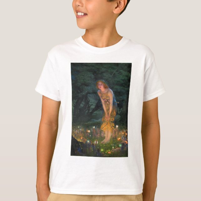 Midsummer Eve c. 1908 by Edward Robert Hughes T-Shirt (Front)
