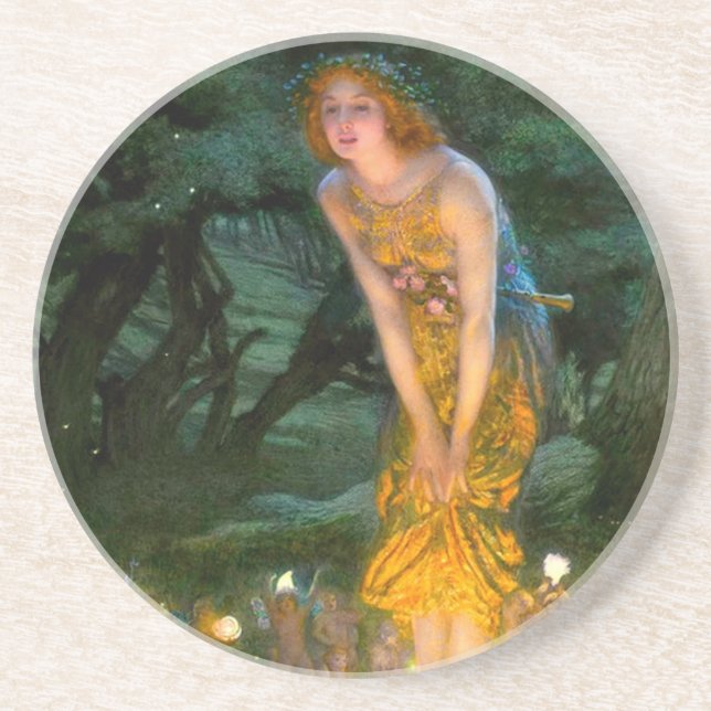 Midsummer Eve Edward Robert Hughes Coaster (Front)