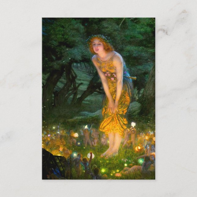 Midsummer Eve Edward Robert Hughes Enclosure Card (Front)