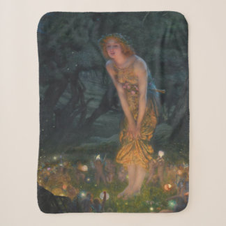 Midsummer Eve Edward Robert Hughes fairies fantasy Sherpa Blanket