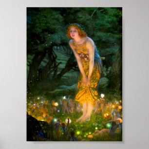 Midsummer Eve Edward Robert Hughes Poster