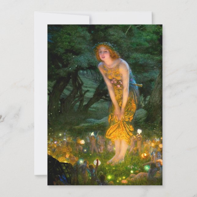 Midsummer Eve Edward Robert Hughes Save The Date (Front)