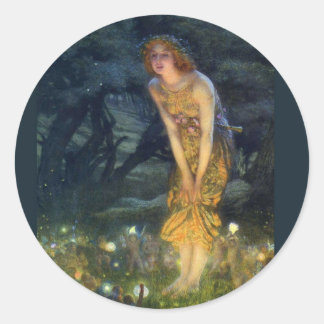Midsummer Eve Fairy Circle Classic Round Sticker