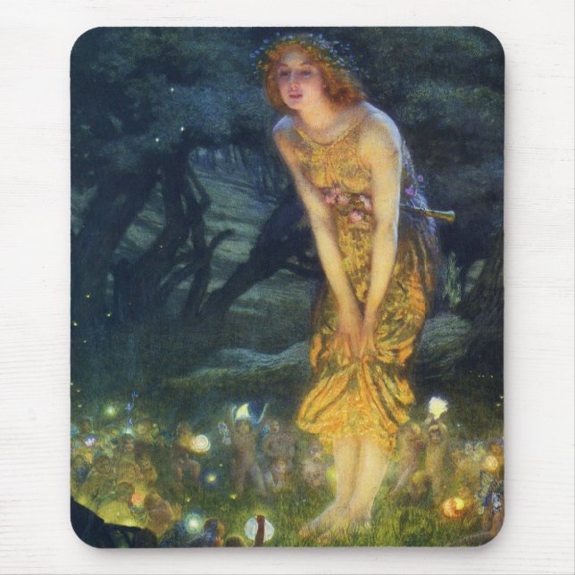 Midsummer Eve Fairy Dance Mouse Pad (Front)