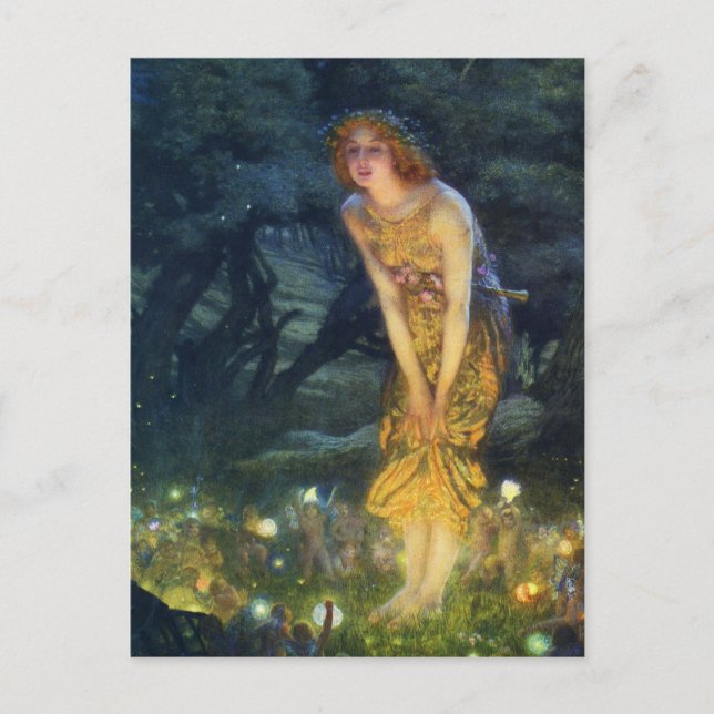 Midsummer Eve Fairy Dance Postcard (Front)