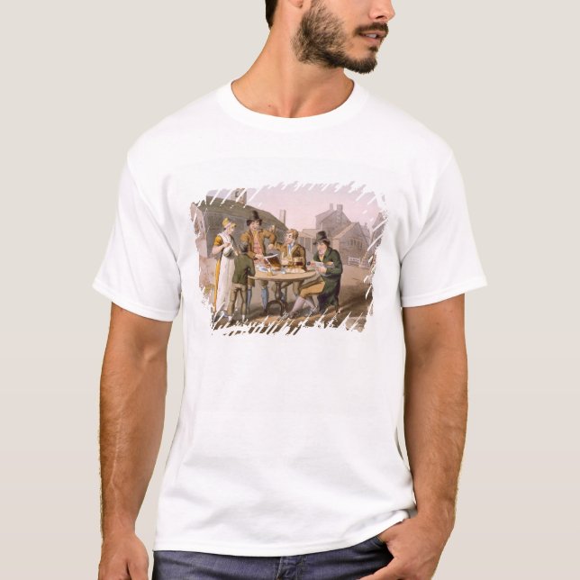 Midsummer Eve, from `Costume of Yorkshire' engrave T-Shirt (Front)