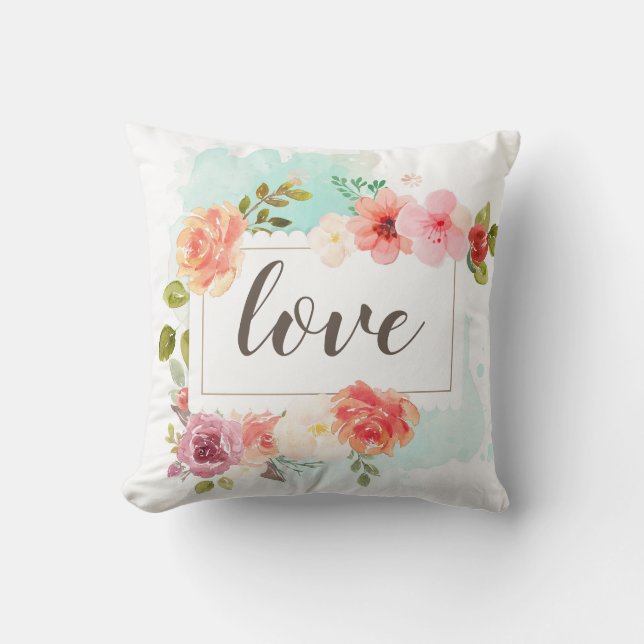 Midsummer Floral Dreams Cushion (Front)