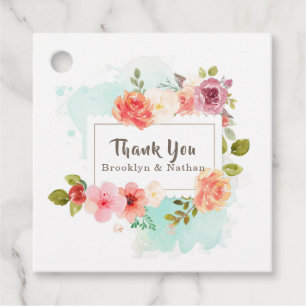 Midsummer Floral Dreams Favour Tags