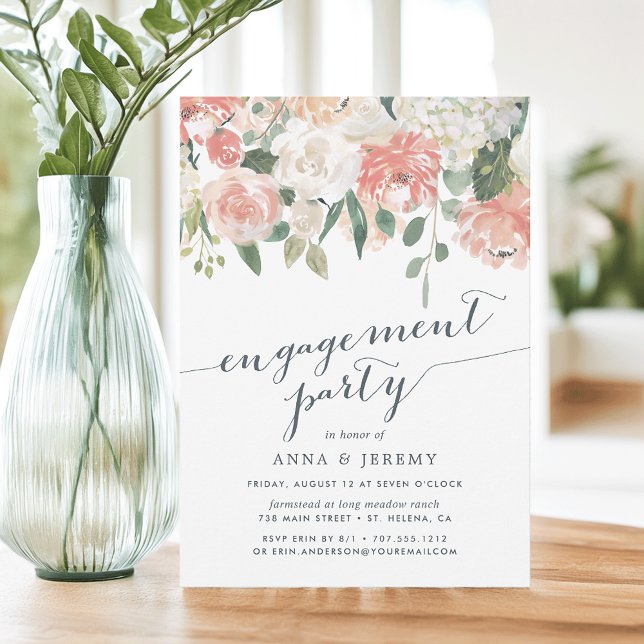 Midsummer Floral | Engagement Party Invitation (Creator Uploaded)