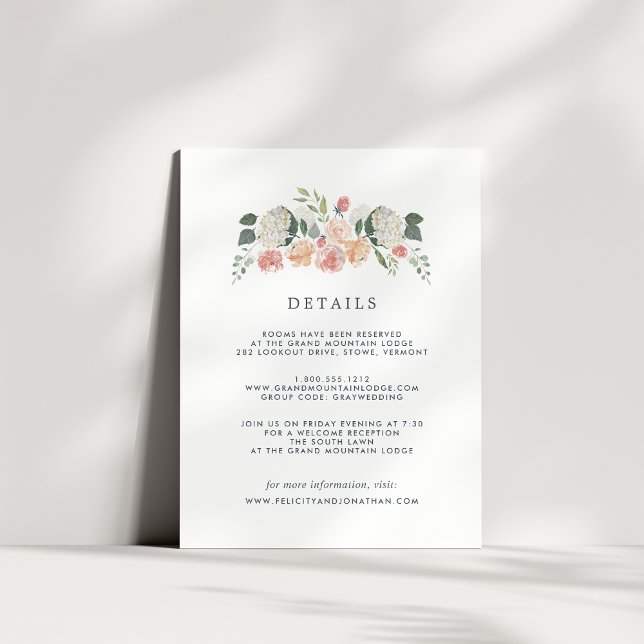 Midsummer Floral | Guest Details Card (Creator Uploaded)