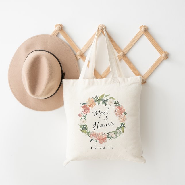 Midsummer Floral | Maid of Honour Bridal Party Tote Bag (Creator Uploaded)