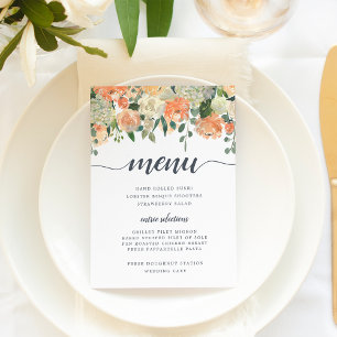 Midsummer Floral Menu Card