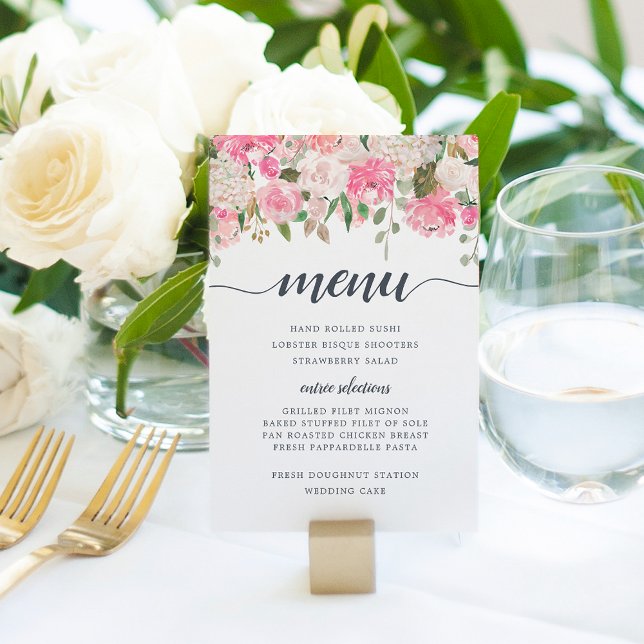 Midsummer Floral Menu Card (Creator Uploaded)