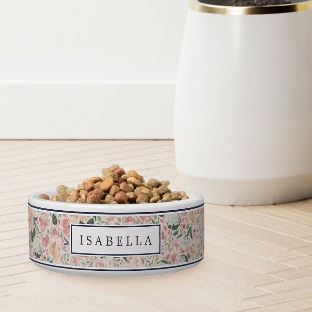 Midsummer Floral | Personalised Pet Bowl (Creator Uploaded)
