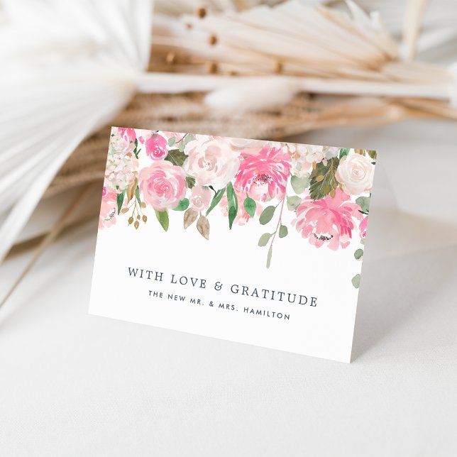 Midsummer Floral Personalized Thank You Card (Creator Uploaded)