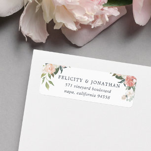 Midsummer Floral Return Address