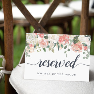 Midsummer Floral Wedding "Reserved" Sign