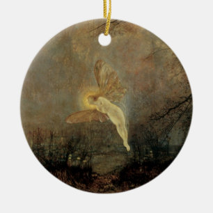 Midsummer Night by Grimshaw, Vintage Victorian Art Ceramic Tree Decoration