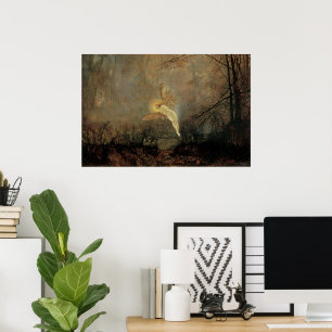 Midsummer Night by Grimshaw, Vintage Victorian Art Poster