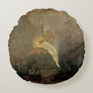 Midsummer Night by Grimshaw, Vintage Victorian Art Round Cushion