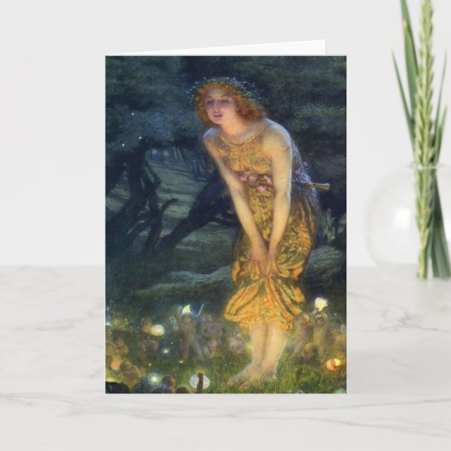 Midsummer Night Fairy Dance Card (Front)