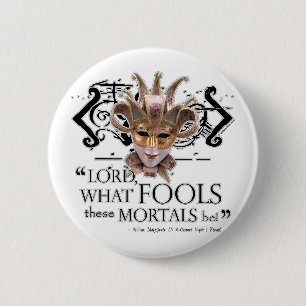 Midsummer Night's Dream Quote 6 Cm Round Badge