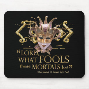 Midsummer Night's Dream Quote (Gold Version) Mouse Mat