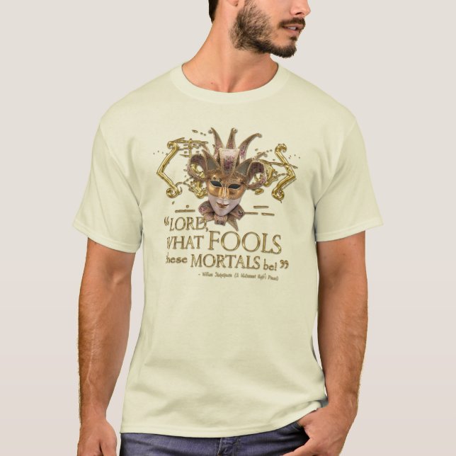 Midsummer Night's Dream Quote (Gold Version) T-Shirt (Front)