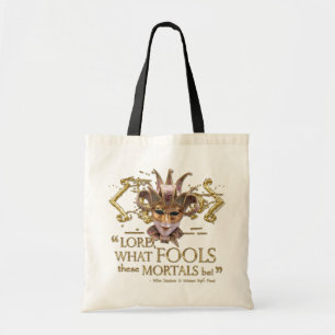 Midsummer Night's Dream Quote (Gold Version) Tote Bag