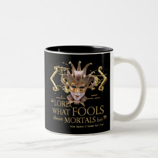 Midsummer Night's Dream Quote (Gold Version) Two-Tone Coffee Mug